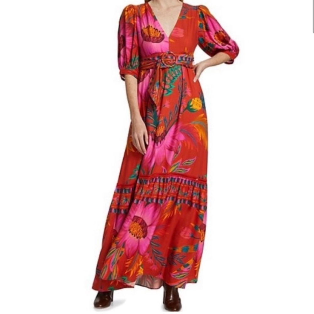 NWT farm rio floral maxi dress ( belt is not included)